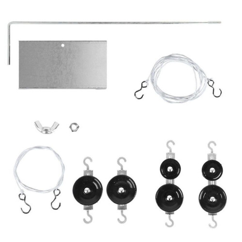 Physics Pulley Set Portable with Base Pulleys Block for Home School Students