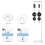 Physics Pulley Set Portable with Base Pulleys Block for Home School Students 4