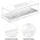 (35.5cmx12.7cmx9cm,White)Bread Box Storage Box Multifunction Cake Roll Box for Cookies Muffins Bagels Black 4
