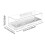 (35.5cmx12.7cmx9cm,White)Bread Box Storage Box Multifunction Cake Roll Box for Cookies Muffins Bagels Black 5