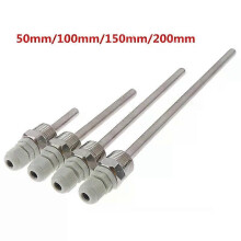 50–200 mm Edelstahl-Thermowell 1/2 NPT-Gewinde für Temperatursensoren, passend für Rohre mit 6 mm Durchmesser