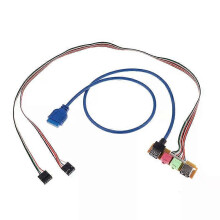 USB 20 + 30 Port Chassis PC Computer Fall 70cm Audio Front Panel Ersetzen Kabel 1pc
