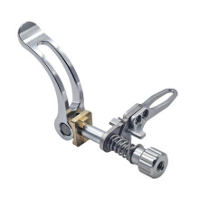 (7cmx6.8cm, Silver) Bike Seatpost Clamp Parts Portable Lightweight Fittings Bike Seat Post Clamp Red