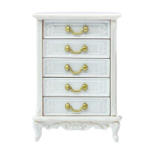 Dollhouse Night Stands Simulation Bedside Cabinet Accessory Pretend Game 5 Layers