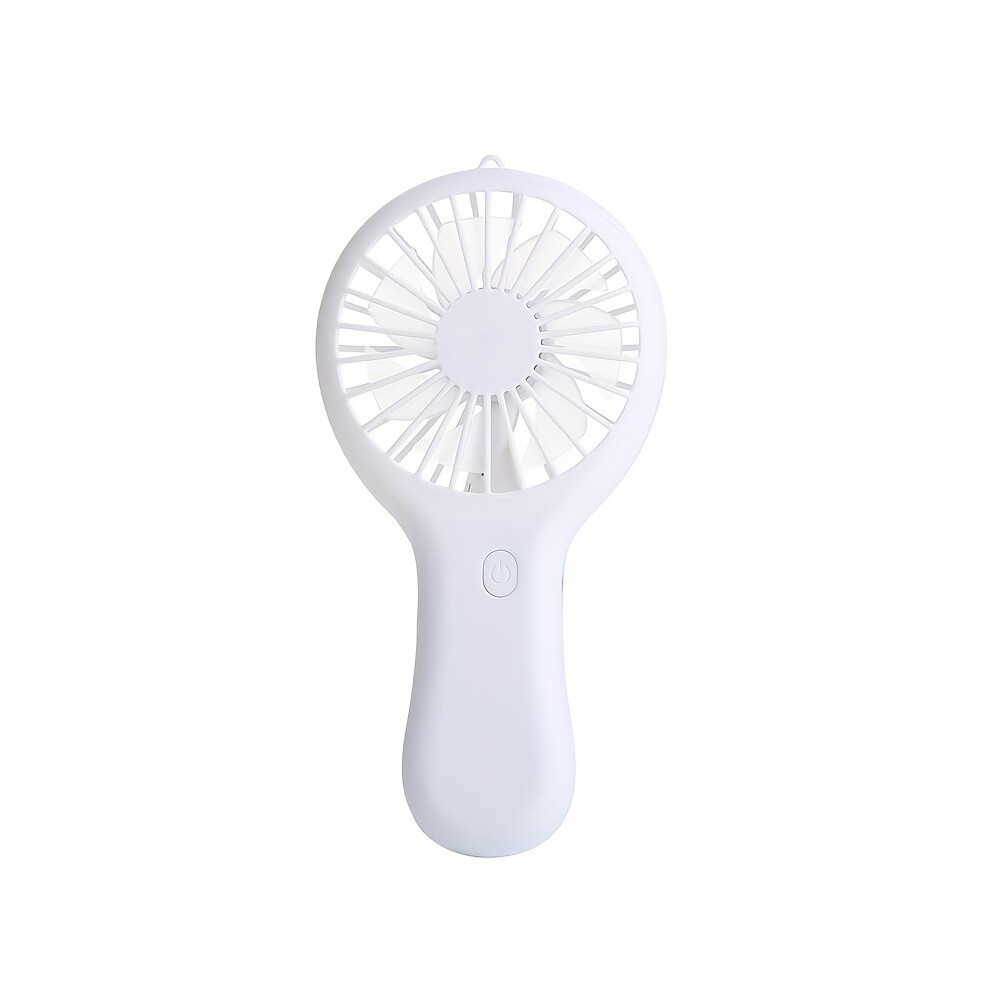 (WHITE) 800mAh Mini Portable Pocket Handheld Fan USB Rechargeable Cool Air Travel Cooler Cooling Mini Battery Fans home appliance-image-OPC-PHMKD2S-NEW