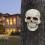 Human Skull Statue Decorative Skeleton Head Ornament for Shelf Cabinet Patio 4