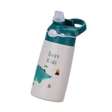 (7.2cmx7.2cmx18cm, Green) Insulated Water Bottle for Kids Gift Straw Cup for Travel Outdoor Activities Red