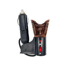 (10.16cmx2.54cm, Red Brown) Car Electric Incense Burner Arabian Incense Burner Decorative Bakhoor Burner Gold