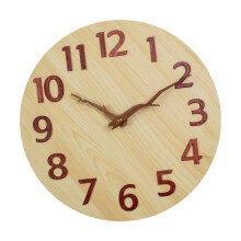 Wall Clock 30cm Unique Round Art Clock for Bedroom Office Living Room