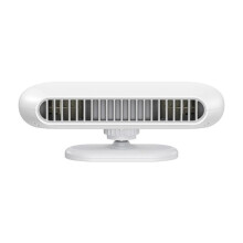 (8.2cmx18.4cmx6.7cm, White) Car Fan Lightweight Electric Air Circulator for Car Dashboard Truck SUV White