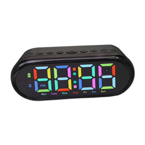 LED Digital Alarm Clock Timing Bedside Clock for Bedside Bedroom Living Room