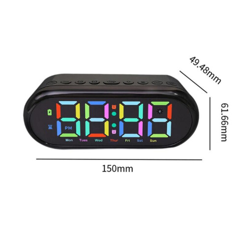 LED Digital Alarm Clock Timing Bedside Clock for Bedside Bedroom Living Room 1