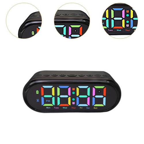 LED Digital Alarm Clock Timing Bedside Clock for Bedside Bedroom Living Room 2