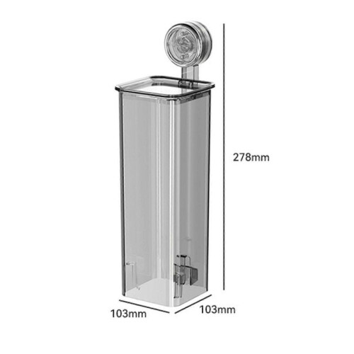 (10.3cmx10.3cmx27.8cm,Gray)Cup Dispenser Dustproof Pull Type Water Cup Holder for Break Room Gym Office White 1
