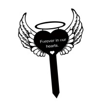Memorial Stake Graves Cemetery Decoration Forever in Our Hearts for Cemetery