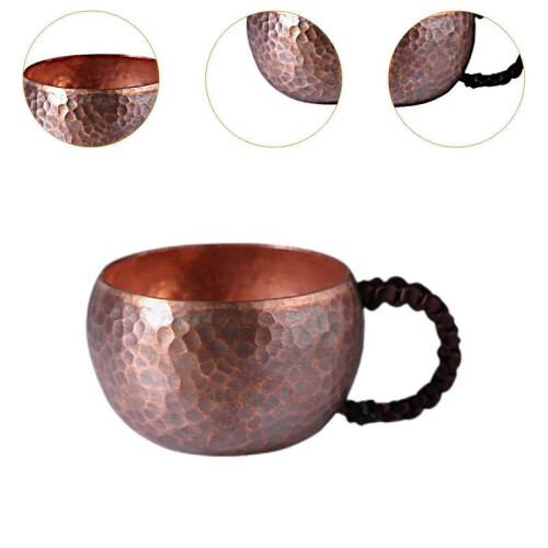 Coffee Mug Kitchen Cafe Traditional Moscow Mules Mug Hammered Copper Tea Cup 2
