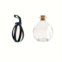 (STYLE D, One Size) Medieval Wizard Witch Dark Magic Cork Potion Glass Bottle Holder Steampunk Alchemist Healer Larp Cosplay Costume Belt Accessory