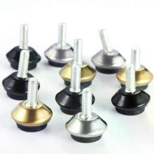 4 stücke Möbel Richtmaschinen Füße Verstellbare Metallbeine M6 * 15mm Gewindeschraube Schwarz/Silber/Gold
