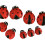 9 Pieces Ladybug Statue Micro Landscape Cute for Desktop Balcony Living Room 3