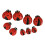 9 Pieces Ladybug Statue Micro Landscape Cute for Desktop Balcony Living Room 1