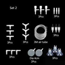 1Set Aquarium Sauerstoff Pumpe Schlauch Luftblase Stein Kunststoff Stecker Acessorios Fisch Tank Luftpumpe