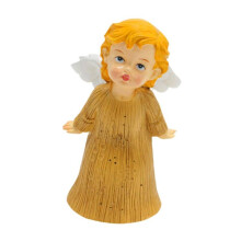 Angel Statue Collectible Resin Desktop Ornament for Cabinet Bookshelf Indoor