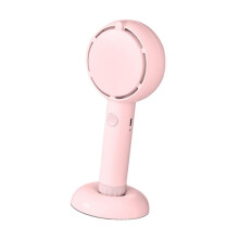 (85mmx193mm, Pink) Desk Fan Silent Hidden Fan Blade Desktop Cooling Fan for Car Outdoor White