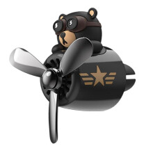 (6cmx6.2cmx5.3cm, Bear Statue) Generic Car Air Freshener Vent Clip Versatile Family Gift Car Interior Decor Dog Statue