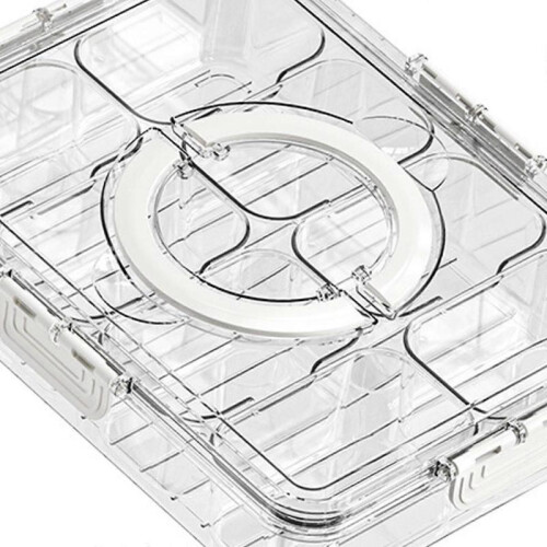 Divided Serving Tray Multipurpose Fridge Organizer Snackle Tray Nuts Popcorn 2