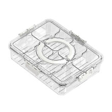 Divided Serving Tray Multipurpose Fridge Organizer Snackle Tray Nuts Popcorn