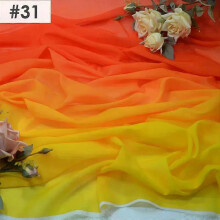 (5M)100D Chiffon Stoff Farbverlauf Organza Tüll Stoff Für Diy Alten Stil Hanfu Kleid Bühne