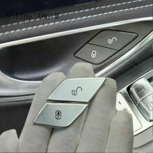 Mercedes Benz C E Class W205 W213 GL GLC X253 - Auton oven lukon kytkin painike tarra paljeteilla koristelu
