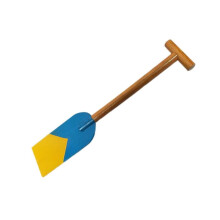 (60cm blue, optional) Children Paddle Props Wooden Boat Oar for Festival Cosplay 70cm red