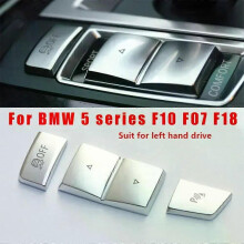 3kpl/setti Chrome ABS Vaihteenvaihtopainikkeet Koristepeilisuojus Trim-puku BMW 5-sarjan F10 F07 F18