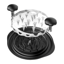 (25x25x8.5cm,Black)Chicken Shredder Multifunction Meat Shredder Machine for Pulled Beef Chicken Black