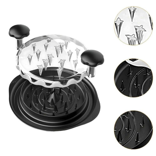 (25x25x8.5cm,Black)Chicken Shredder Multifunction Meat Shredder Machine for Pulled Beef Chicken Black 2