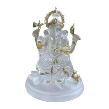 Ganesha Resin Statue Elephant Buddha Sculpture Farmhouse God Ganesh Figurine