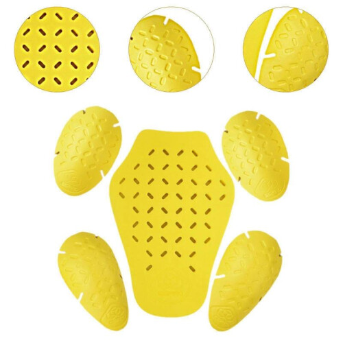 5x Generic Motorcycle Jacket Armor Pads Riding Gear Elbow Back Shoulder Pads 2