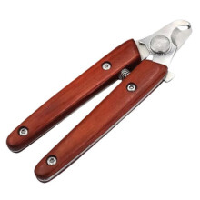 Professional Pet Nail Trimmer, Wooden Handle, Dog and Cat Grooming Tool