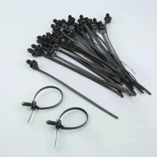 30 Stück Auto-Kabelbinder-Clips, lösbare Kabelbinder, selbstsichernde Kunststoff-Kabelbinder, passend