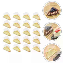50 kpl Sandwich Box Mousse Pakkauslaatikot Kolmion muotoiset kakkupakkaukset käärekotelot Melaleuca