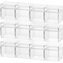 12 Pcs Candy Fällen Platz Schaufenster Organizer Halter Klar Display Container