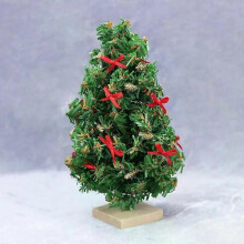 Miniatur-Zubehör, Mini-Weihnachtsbaum, Simulation, Weihnachtsbaum-Modell für Puppenhaus-Dekoration