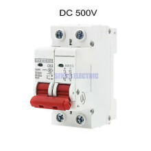 MCB 2P DC 500V Solar Mini Circuit Breaker 6A/10A/16A/20A/25A/32A/40A/50A/63A DC Luft Schalter