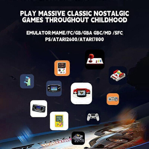 (64G) Retro Games Console,X2 Plus Game Stick Retro Console Double Wireless Controller,35000+ Games 2