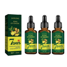 (3pcs)1/3/5x Ginger Hair Growth Germinal Oil, Regrow 7 Days Ginger Germinal Serum GINGER Essential Oil for Nourishing Hair Roots, 30ML