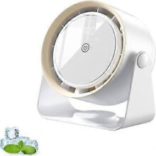 (Apricot white charging model) Libiyi Cooling Ace, Coldeez Cooling Ace, Desktop Wall Mounted Bladeless Fan