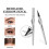 (Black) Cooklesa Upgraded Natural Waterproof Eyebrow Pen with Microfine Tip 5