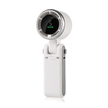 (white) Regularlyk Portable Handheld Turbo Fan,Hand Folding High-Speed Turbine Fan