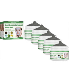 (5Pcs) Deep Cleansing Carbonated Bubble Mask Moisturizing Gentle Smearing Oxygen Cleansing Mud Mask To Remove Blackhead,1-5pcs